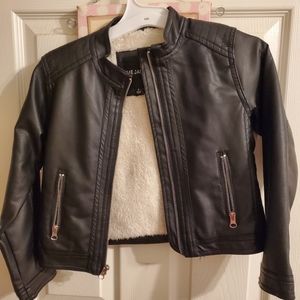 Girls faux leather jacket